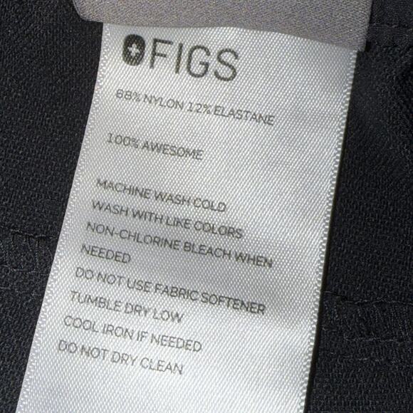 Figs Pro Men’s Tailored Trouser Nurse Scrub Pants Black Size Large Tall - Picture 6 of 6